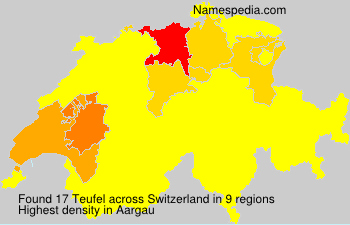 Surname Teufel in Switzerland Surname Teufel in Switzerland
