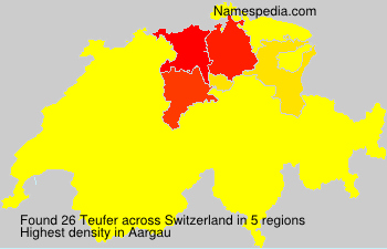 Surname Teufer in Switzerland Surname Teufer in Switzerland