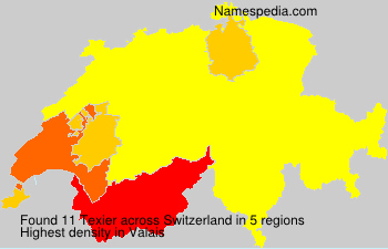 Surname Texier in Switzerland