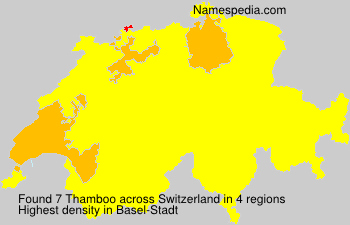 Surname Thamboo in Switzerland
