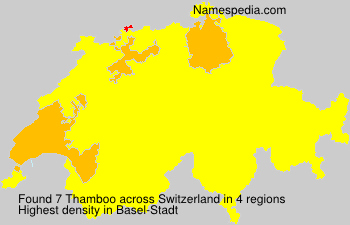 Surname Thamboo in Switzerland Surname Thamboo in Switzerland