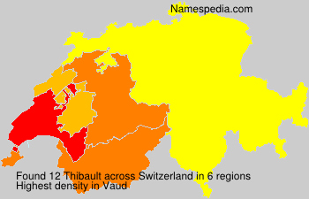 Surname Thibault in Switzerland Surname Thibault in Switzerland