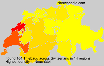 Surname Thiebaud in Switzerland Surname Thiebaud in Switzerland