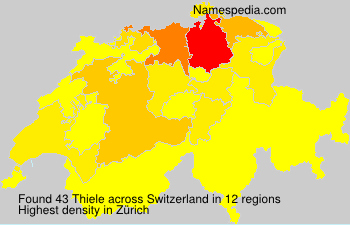 Surname Thiele in Switzerland Surname Thiele in Switzerland