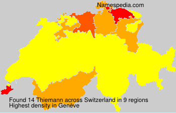 Surname Thiemann in Switzerland