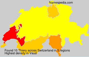 Surname Thiery in Switzerland Surname Thiery in Switzerland
