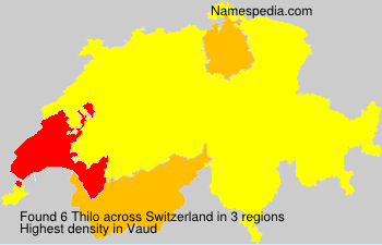 Surname Thilo in Switzerland Surname Thilo in Switzerland