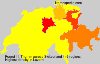 Surname Thumm in Switzerland Surname Thumm in Switzerland
