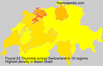 Surname Thummel in Switzerland Surname Thummel in Switzerland