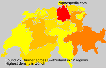 Surname Thurner in Switzerland Surname Thurner in Switzerland