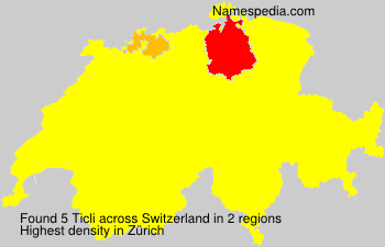 Surname Ticli in Switzerland Surname Ticli in Switzerland