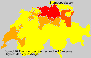 Surname Timm in Switzerland Surname Timm in Switzerland