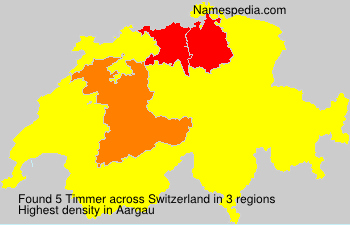 Surname Timmer in Switzerland Surname Timmer in Switzerland