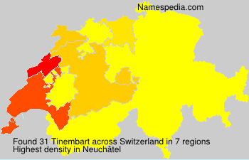 Surname Tinembart in Switzerland Surname Tinembart in Switzerland