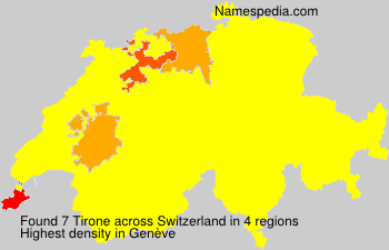 Surname Tirone in Switzerland Surname Tirone in Switzerland