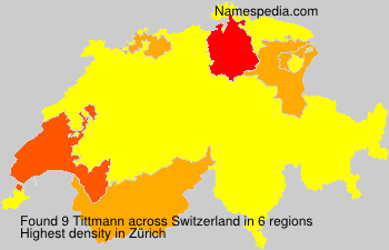 Surname Tittmann in Switzerland Surname Tittmann in Switzerland
