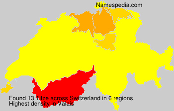 Surname Titze in Switzerland