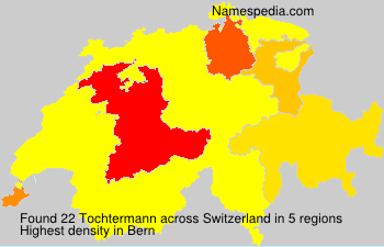 Surname Tochtermann in Switzerland Surname Tochtermann in Switzerland