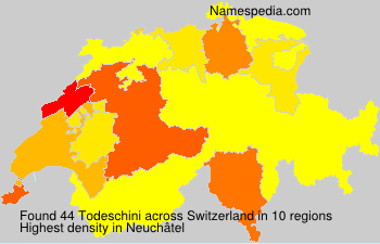 Surname Todeschini in Switzerland Surname Todeschini in Switzerland