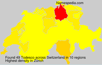 Surname Todesco in Switzerland Surname Todesco in Switzerland
