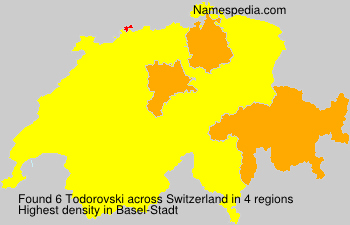 Surname Todorovski in Switzerland Surname Todorovski in Switzerland