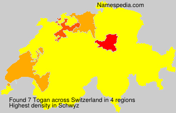 Surname Togan in Switzerland Surname Togan in Switzerland