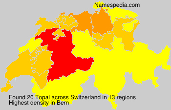 Surname Topal in Switzerland Surname Topal in Switzerland
