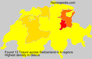 Surname Tosuni in Switzerland Surname Tosuni in Switzerland