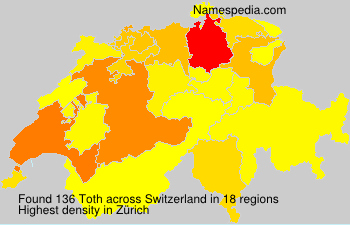 Surname Toth in Switzerland Surname Toth in Switzerland