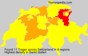 Surname Trager in Switzerland Surname Trager in Switzerland