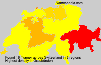 Surname Tramer in Switzerland Surname Tramer in Switzerland
