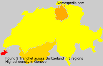 Surname Tranchet in Switzerland Surname Tranchet in Switzerland