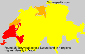 Surname Treyvaud in Switzerland Surname Treyvaud in Switzerland