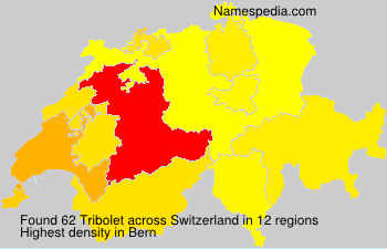 Surname Tribolet in Switzerland Surname Tribolet in Switzerland
