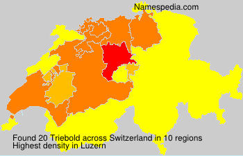 Surname Triebold in Switzerland Surname Triebold in Switzerland