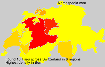 Surname Trieu in Switzerland Surname Trieu in Switzerland