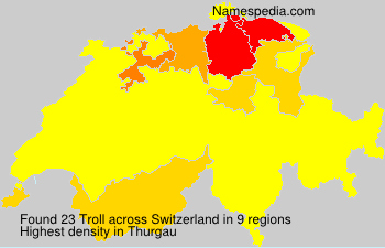 Surname Troll in Switzerland Surname Troll in Switzerland