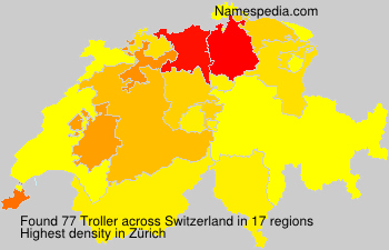 Surname Troller in Switzerland Surname Troller in Switzerland