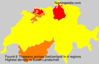 Surname Tropeano in Switzerland