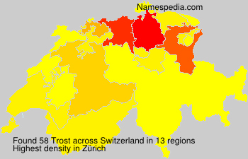 Surname Trost in Switzerland Surname Trost in Switzerland