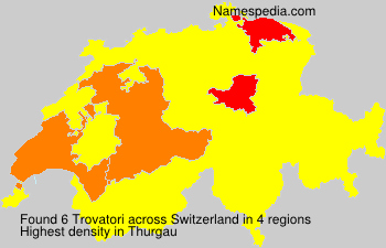 Surname Trovatori in Switzerland Surname Trovatori in Switzerland