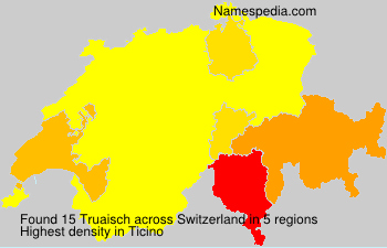 Surname Truaisch in Switzerland Surname Truaisch in Switzerland