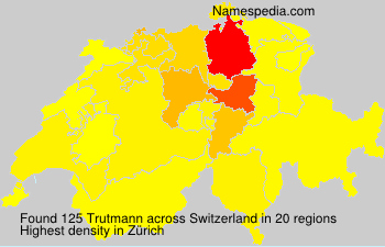 Surname Trutmann in Switzerland Surname Trutmann in Switzerland