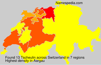 Surname Tscheulin in Switzerland Surname Tscheulin in Switzerland