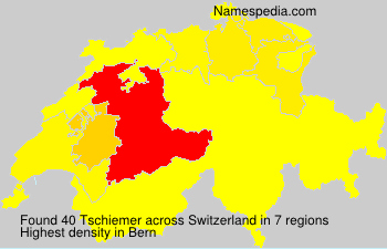Surname Tschiemer in Switzerland