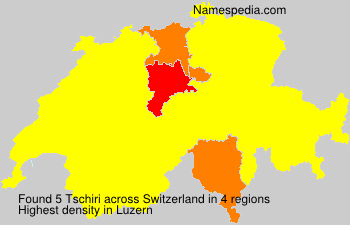 Surname Tschiri in Switzerland Surname Tschiri in Switzerland