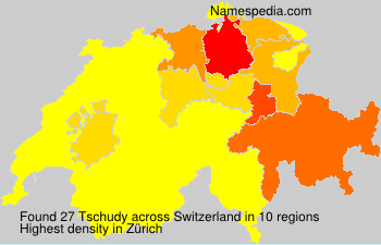 Surname Tschudy in Switzerland Surname Tschudy in Switzerland