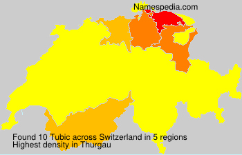 Surname Tubic in Switzerland Surname Tubic in Switzerland