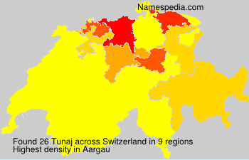 Surname Tunaj in Switzerland Surname Tunaj in Switzerland