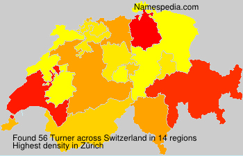 Surname Turner in Switzerland Surname Turner in Switzerland